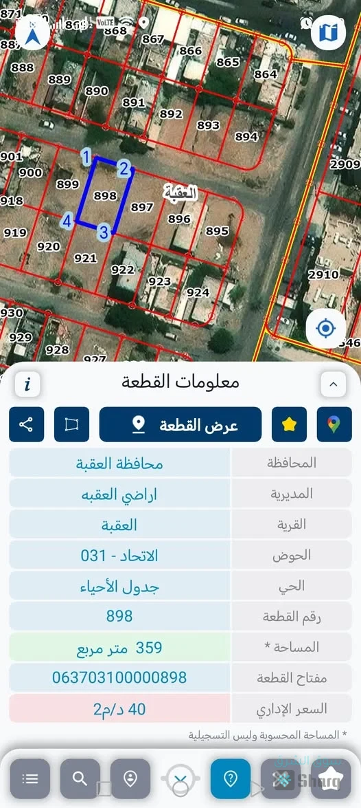 قطعة ارض للبيع