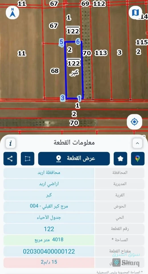 قطعة ارض للبيع