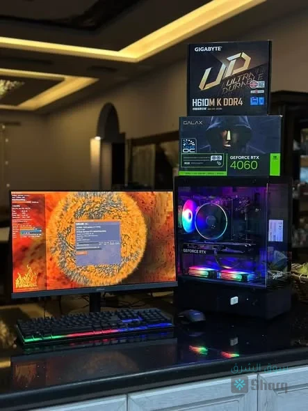 PC Gaming مع شاشة وكامل اغراضه — 3